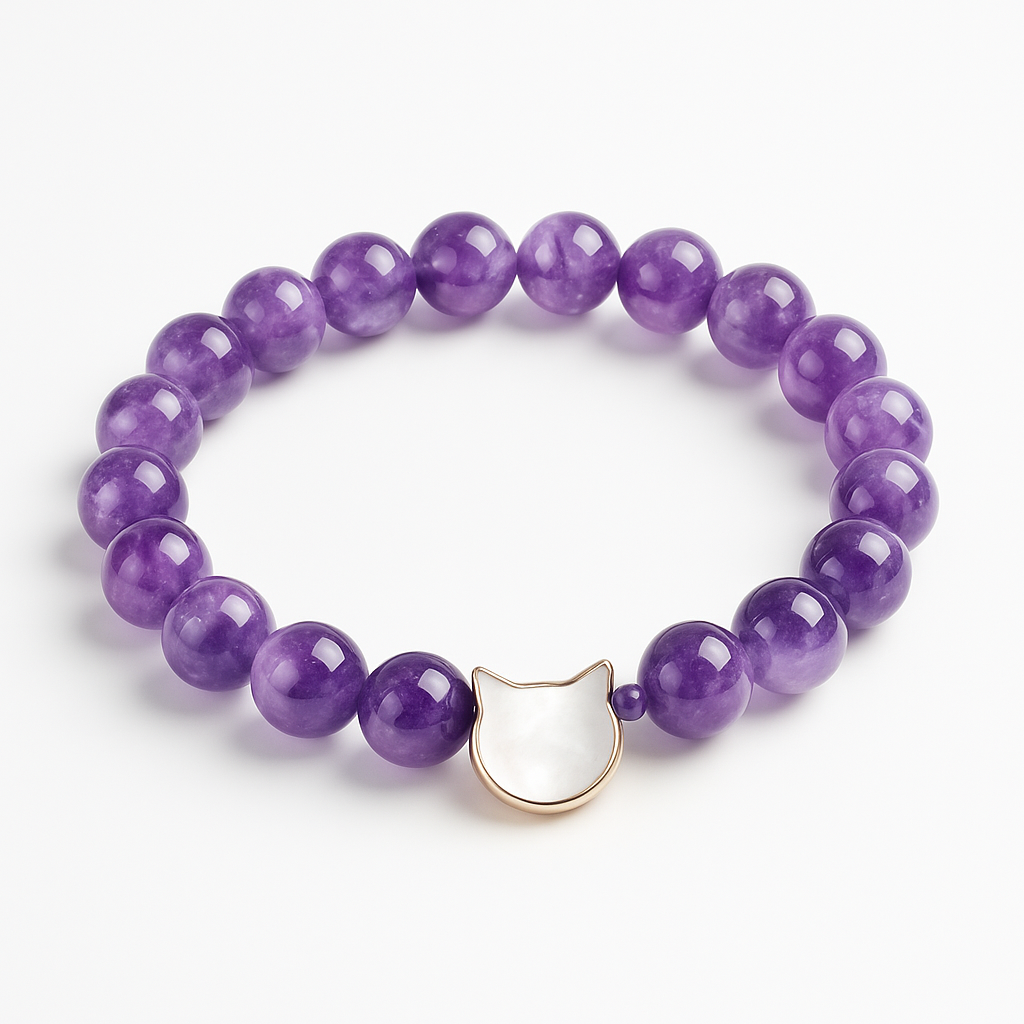 Amethyst Kitten Bracelet | Save A Kitten