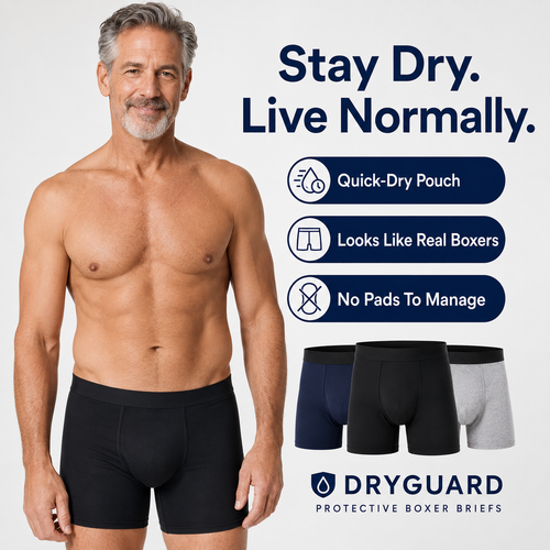 DryGuard™ Quick-Dry Incontinence Boxer Briefs
