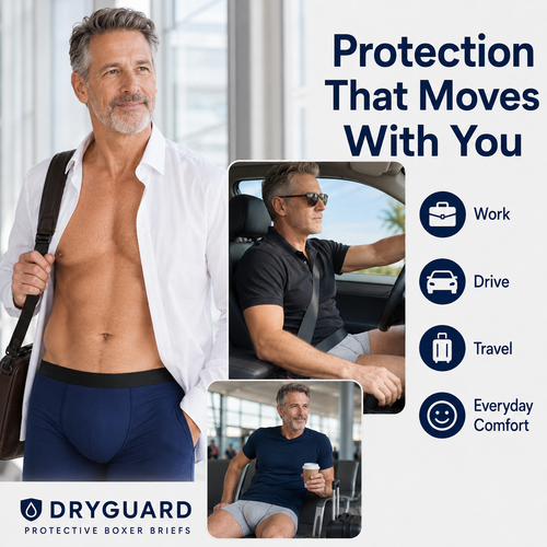 DryGuard™ Quick-Dry Incontinence Boxer Briefs