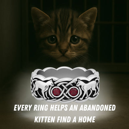 Ruby Kitten Ring | Save A Kitten